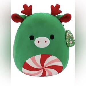 Nwt  Squishmallow 8" Zumir the Peppermint Reindeer Moose